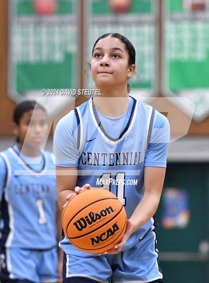 Thumbnail 1 in Centennial vs. Clovis West (St. Mary's MLK Showcase) photogallery.