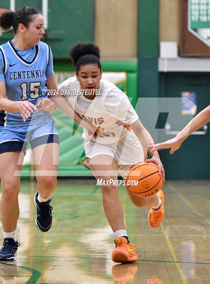 Thumbnail 1 in Centennial vs. Clovis West (St. Mary's MLK Showcase) photogallery.