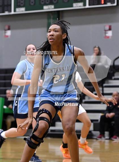 Thumbnail 1 in Centennial vs. Clovis West (St. Mary's MLK Showcase) photogallery.