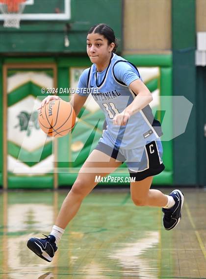 Thumbnail 1 in Centennial vs. Clovis West (St. Mary's MLK Showcase) photogallery.