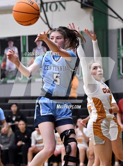 Thumbnail 1 in Centennial vs. Clovis West (St. Mary's MLK Showcase) photogallery.