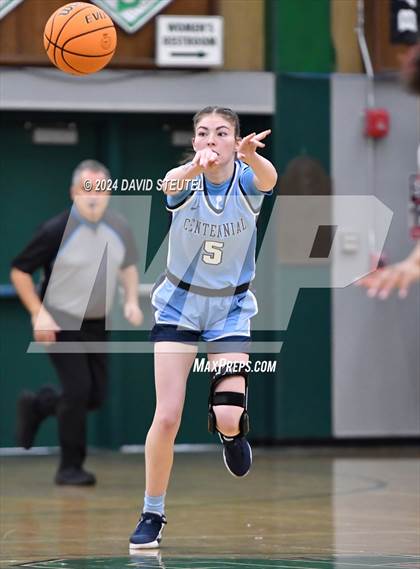 Thumbnail 3 in Centennial vs. Clovis West (St. Mary's MLK Showcase) photogallery.