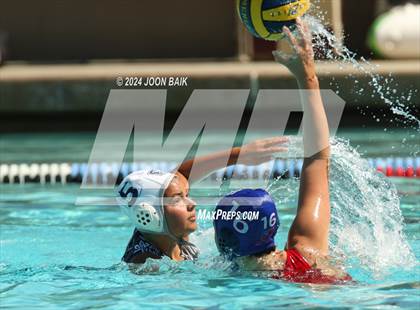 Thumbnail 2 in Carlmont vs St. Ignatius College Preparatory (Amanda MacDonald Tournament) photogallery.
