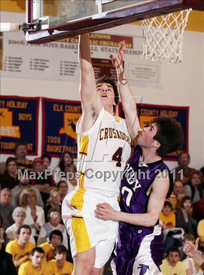 Thumbnail 1 in Coudersport @ Elk County Catholic (District IX A Quarterfinal) photogallery.
