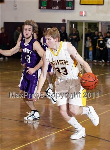Thumbnail 3 in Coudersport @ Elk County Catholic (District IX A Quarterfinal) photogallery.