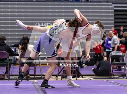 Thumbnail 2 in Brownsburg vs. Evansville Mater Dei (IHSWCA 4A Semifinal) photogallery.