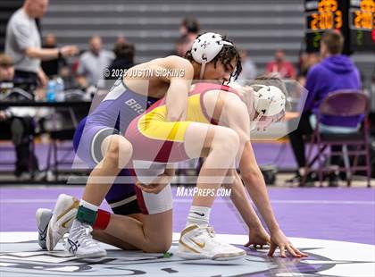 Thumbnail 2 in Brownsburg vs. Evansville Mater Dei (IHSWCA 4A Semifinal) photogallery.