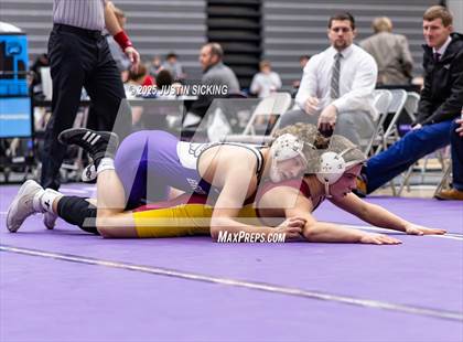 Thumbnail 2 in Brownsburg vs. Evansville Mater Dei (IHSWCA 4A Semifinal) photogallery.