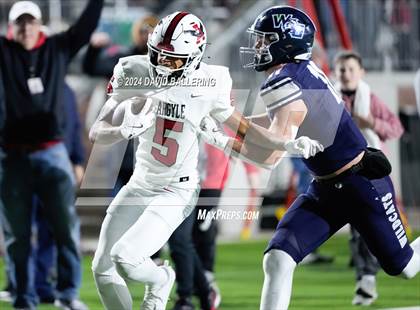 Thumbnail 2 in Argyle vs Walnut Grove (UIL Football 5A Division II Regional Semifinal) photogallery.