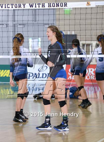 Thumbnail 1 in Upland Christian Academy vs. Branson (CIF State D5 Final) photogallery.