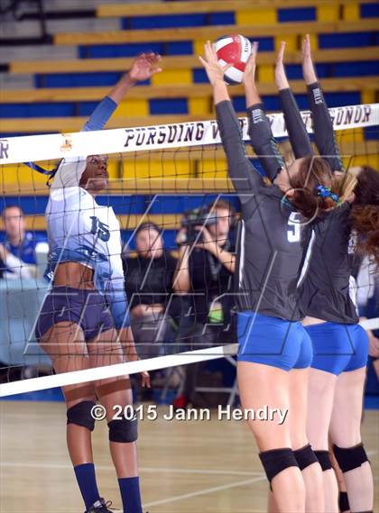 Thumbnail 1 in Upland Christian Academy vs. Branson (CIF State D5 Final) photogallery.