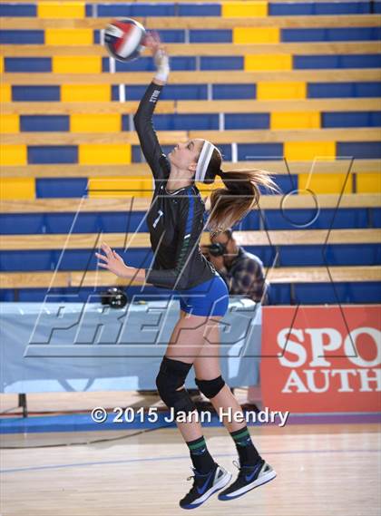 Thumbnail 2 in Upland Christian Academy vs. Branson (CIF State D5 Final) photogallery.