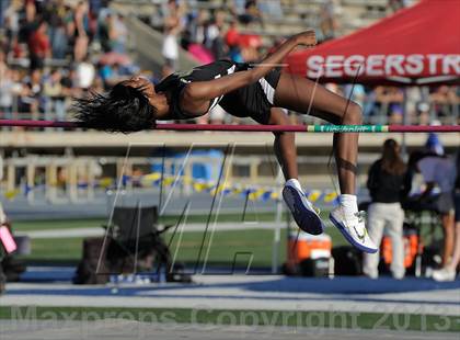 Thumbnail 2 in CIF SS Masters Track and Field (Girls High Jump) photogallery.