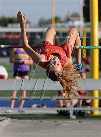 Thumbnail 3 in CIF SS Masters Track and Field (Girls High Jump) photogallery.