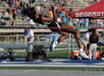 Thumbnail 3 in CIF SS Masters Track and Field (Girls High Jump) photogallery.