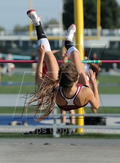 Thumbnail 2 in CIF SS Masters Track and Field (Girls High Jump) photogallery.