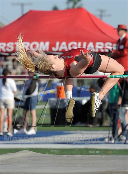 Thumbnail 2 in CIF SS Masters Track and Field (Girls High Jump) photogallery.