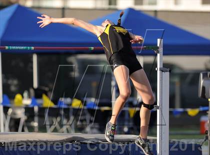 Thumbnail 3 in CIF SS Masters Track and Field (Girls High Jump) photogallery.