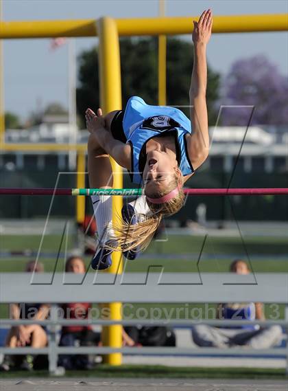 Thumbnail 1 in CIF SS Masters Track and Field (Girls High Jump) photogallery.