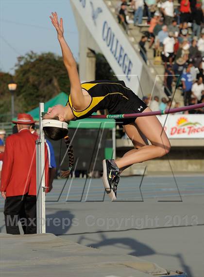 Thumbnail 2 in CIF SS Masters Track and Field (Girls High Jump) photogallery.