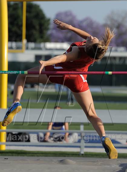 Thumbnail 3 in CIF SS Masters Track and Field (Girls High Jump) photogallery.