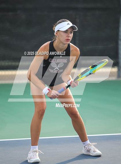 Thumbnail 2 in UIL 3A Girls Tennis (Round of 16) photogallery.
