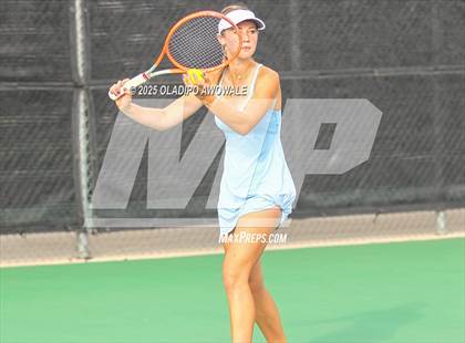 Thumbnail 1 in UIL 3A Girls Tennis (Round of 16) photogallery.