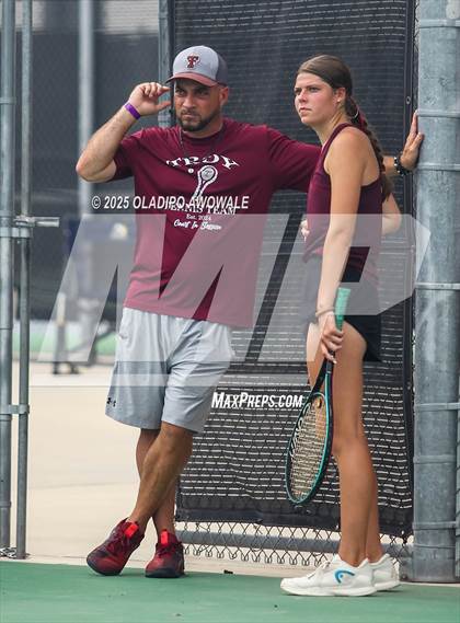 Thumbnail 2 in UIL 3A Girls Tennis (Round of 16) photogallery.
