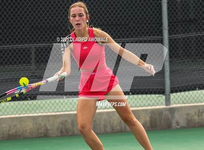 Thumbnail 3 in UIL 3A Girls Tennis (Round of 16) photogallery.