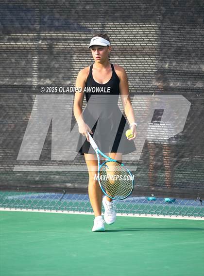 Thumbnail 2 in UIL 3A Girls Tennis (Round of 16) photogallery.