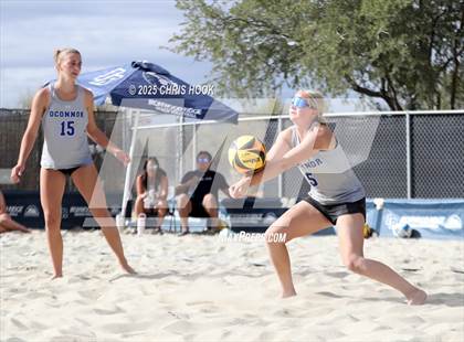 Thumbnail 3 in Salpointe Catholic vs O'Connor (CatBox Classic Beach Invitational) photogallery.