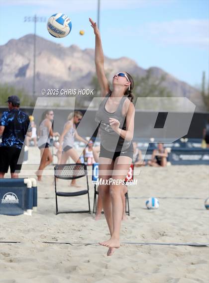 Thumbnail 2 in Salpointe Catholic vs O'Connor (CatBox Classic Beach Invitational) photogallery.