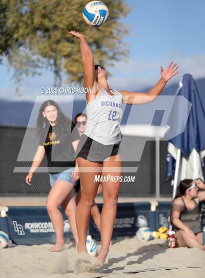 Thumbnail 3 in Salpointe Catholic vs O'Connor (CatBox Classic Beach Invitational) photogallery.