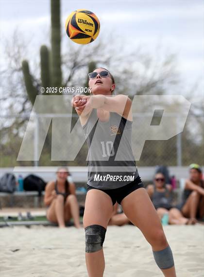 Thumbnail 1 in Salpointe Catholic vs O'Connor (CatBox Classic Beach Invitational) photogallery.