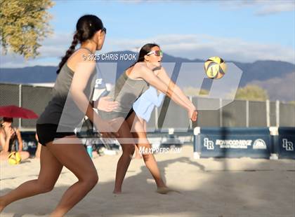 Thumbnail 3 in Salpointe Catholic vs O'Connor (CatBox Classic Beach Invitational) photogallery.
