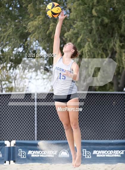 Thumbnail 2 in Salpointe Catholic vs O'Connor (CatBox Classic Beach Invitational) photogallery.