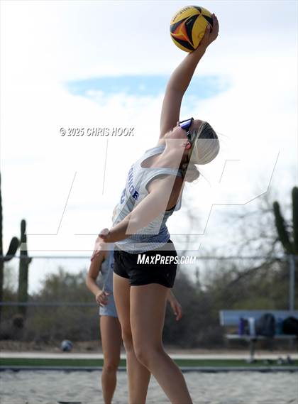 Thumbnail 1 in Salpointe Catholic vs O'Connor (CatBox Classic Beach Invitational) photogallery.