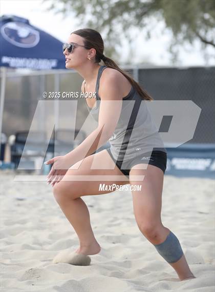 Thumbnail 3 in Salpointe Catholic vs O'Connor (CatBox Classic Beach Invitational) photogallery.