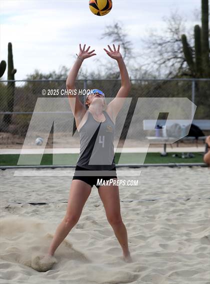 Thumbnail 3 in Salpointe Catholic vs O'Connor (CatBox Classic Beach Invitational) photogallery.