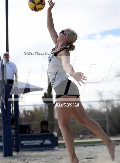 Thumbnail 2 in Salpointe Catholic vs O'Connor (CatBox Classic Beach Invitational) photogallery.