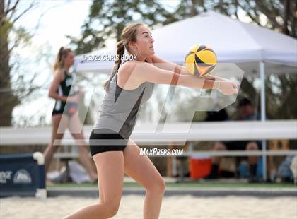 Thumbnail 3 in Salpointe Catholic vs O'Connor (CatBox Classic Beach Invitational) photogallery.