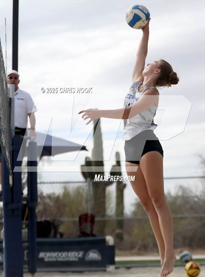 Thumbnail 1 in Salpointe Catholic vs O'Connor (CatBox Classic Beach Invitational) photogallery.