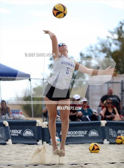 Thumbnail 3 in Salpointe Catholic vs O'Connor (CatBox Classic Beach Invitational) photogallery.