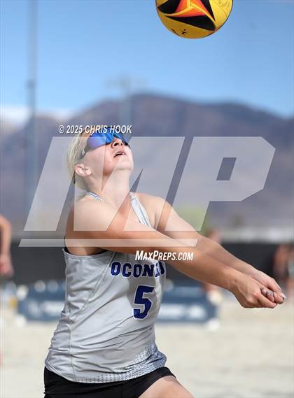 Thumbnail 3 in Salpointe Catholic vs O'Connor (CatBox Classic Beach Invitational) photogallery.