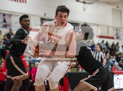Thumbnail 1 in Linden @ Bergen Catholic (Hoop Group NJ Tip Off) photogallery.