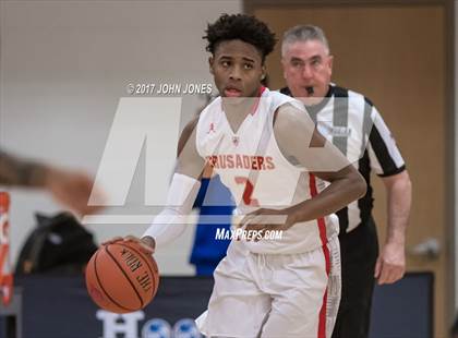 Thumbnail 2 in Linden @ Bergen Catholic (Hoop Group NJ Tip Off) photogallery.