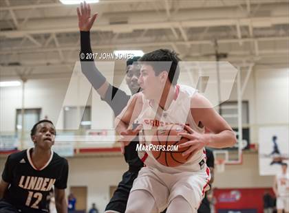 Thumbnail 3 in Linden @ Bergen Catholic (Hoop Group NJ Tip Off) photogallery.