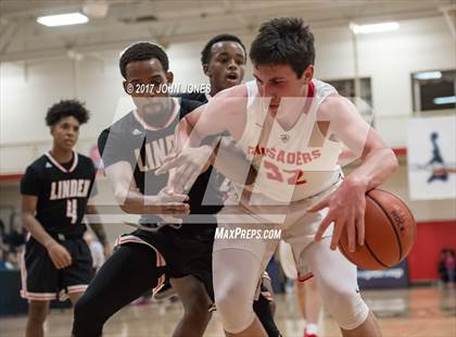 Thumbnail 2 in Linden @ Bergen Catholic (Hoop Group NJ Tip Off) photogallery.