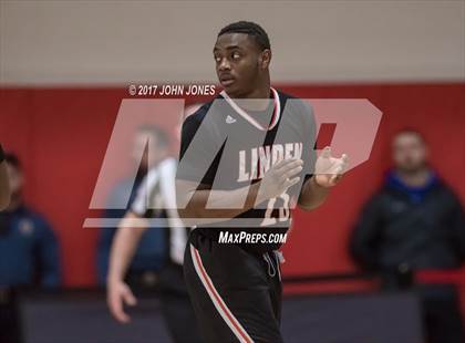 Thumbnail 1 in Linden @ Bergen Catholic (Hoop Group NJ Tip Off) photogallery.