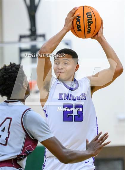 Thumbnail 2 in Village Christian Academy vs. Living Water Christian (Isaac Levy Veterans Day Tournament) photogallery.